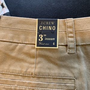 J Crew 3” Chino shorts